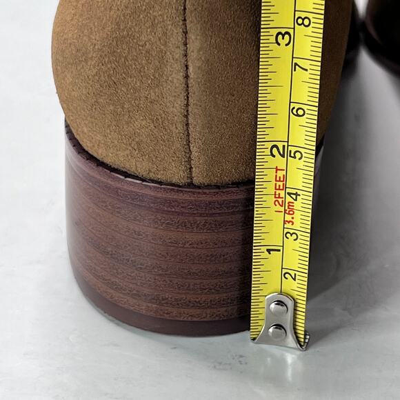 Cole Haan Grand 360 Naia Suede Chunky Heel Ankle Boot Golden Toffee Women's 9.5B - Picture 9 of 9